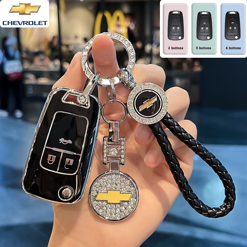 Chevrolet 2/3/4 ปุ่มรถ Remote Key สําหรับ Chevrolet Cruze/Sonic/Trailblazer/Colorado/Captiva Key ฝาครอบพวงกุญแจ