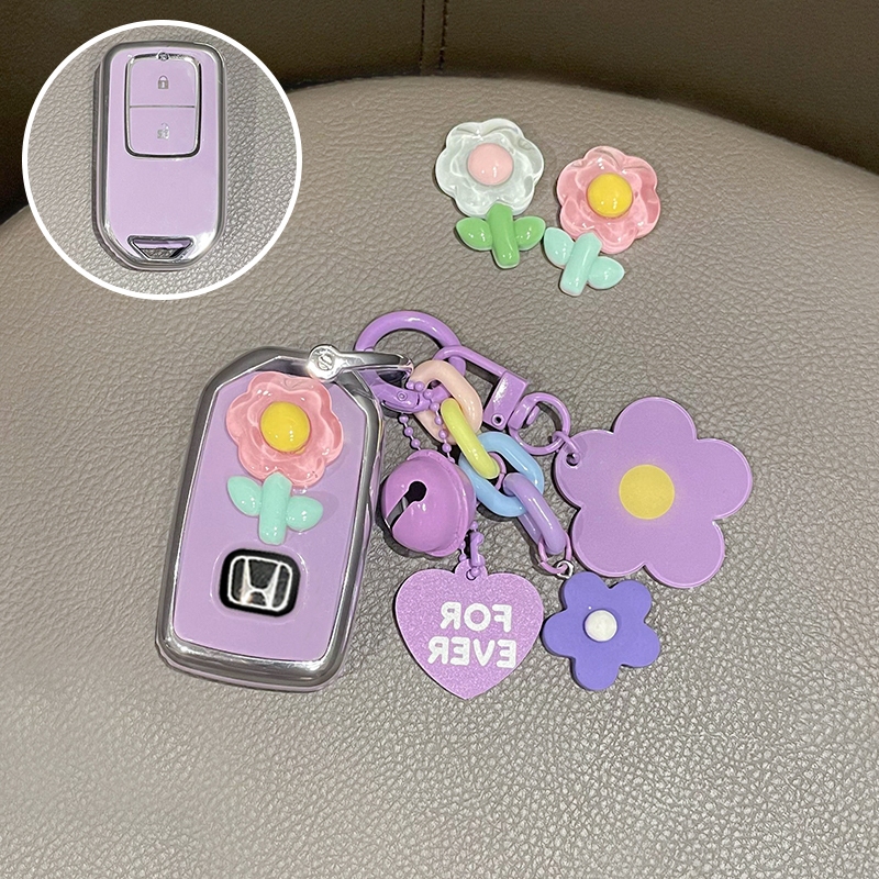 Soopsori สําหรับ Honda All-New City / CRV / Accord / Civic FC 10Gen 2016-2024 Keyless Remote Key Case ซิลิโคนฝาครอบกุญแจ