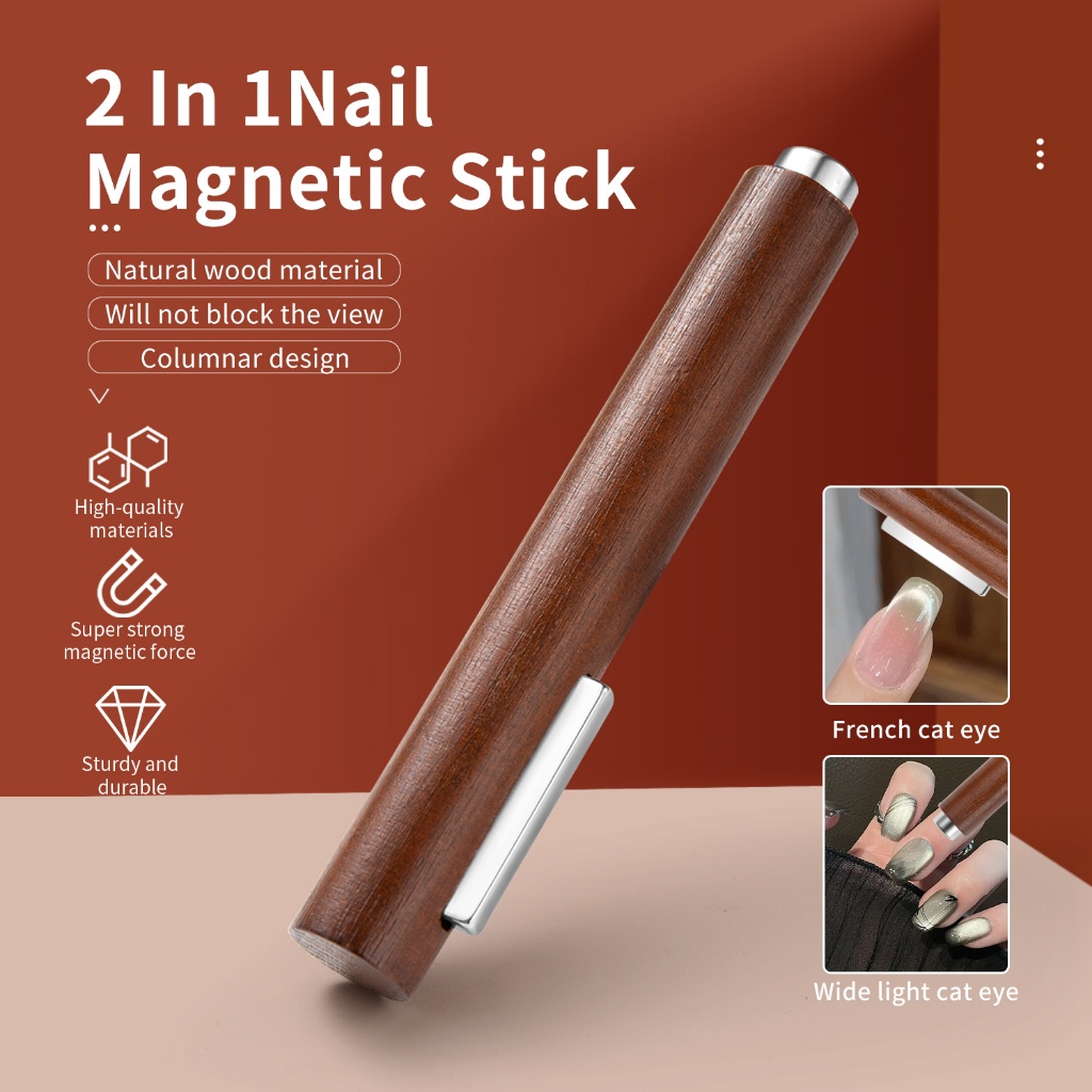 Magnetic Nail Art Stick Cat Eye เล็บเจลแม่เหล็กบาร์ Multi-Function Magnetic Rod เจลโปแลนด์ Magnetic Force เครื่องมือ
