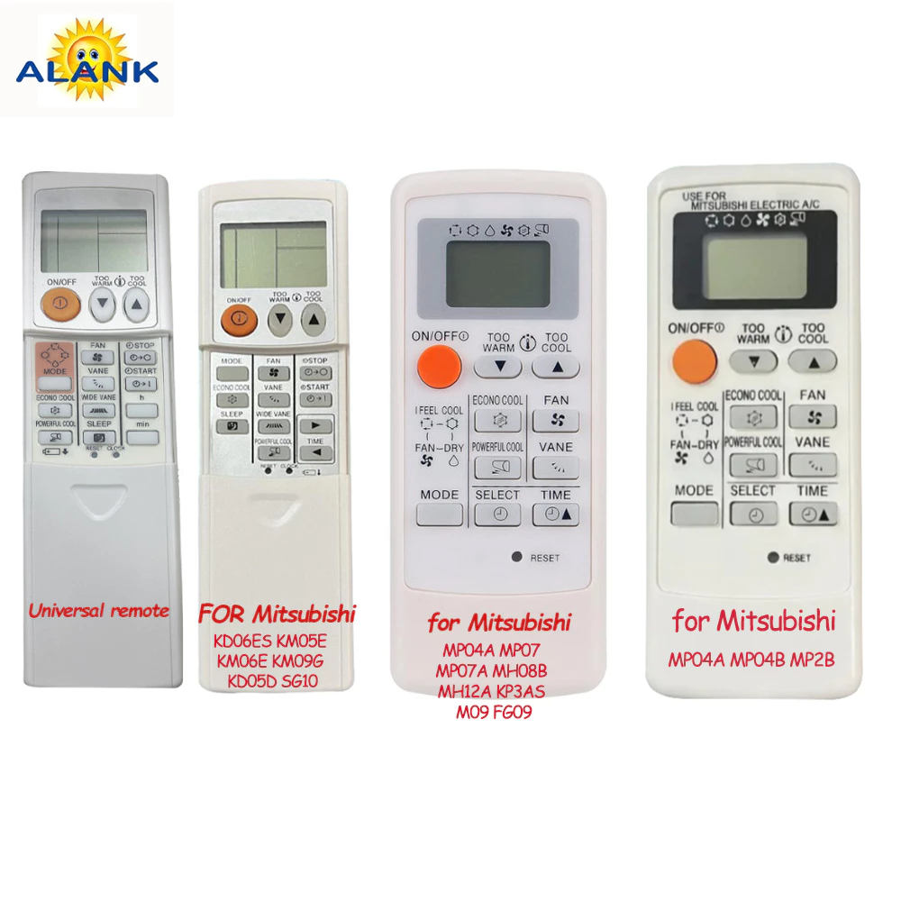 remote รีโมทสากล รีโมทแอร์ Mitsubishi รีโมท ใช้ได้กับทุกรุ่น ต้องจับคู่กันถึงจะใช้ได้ (เหมาะสำหรับ แยกแอร์ )
