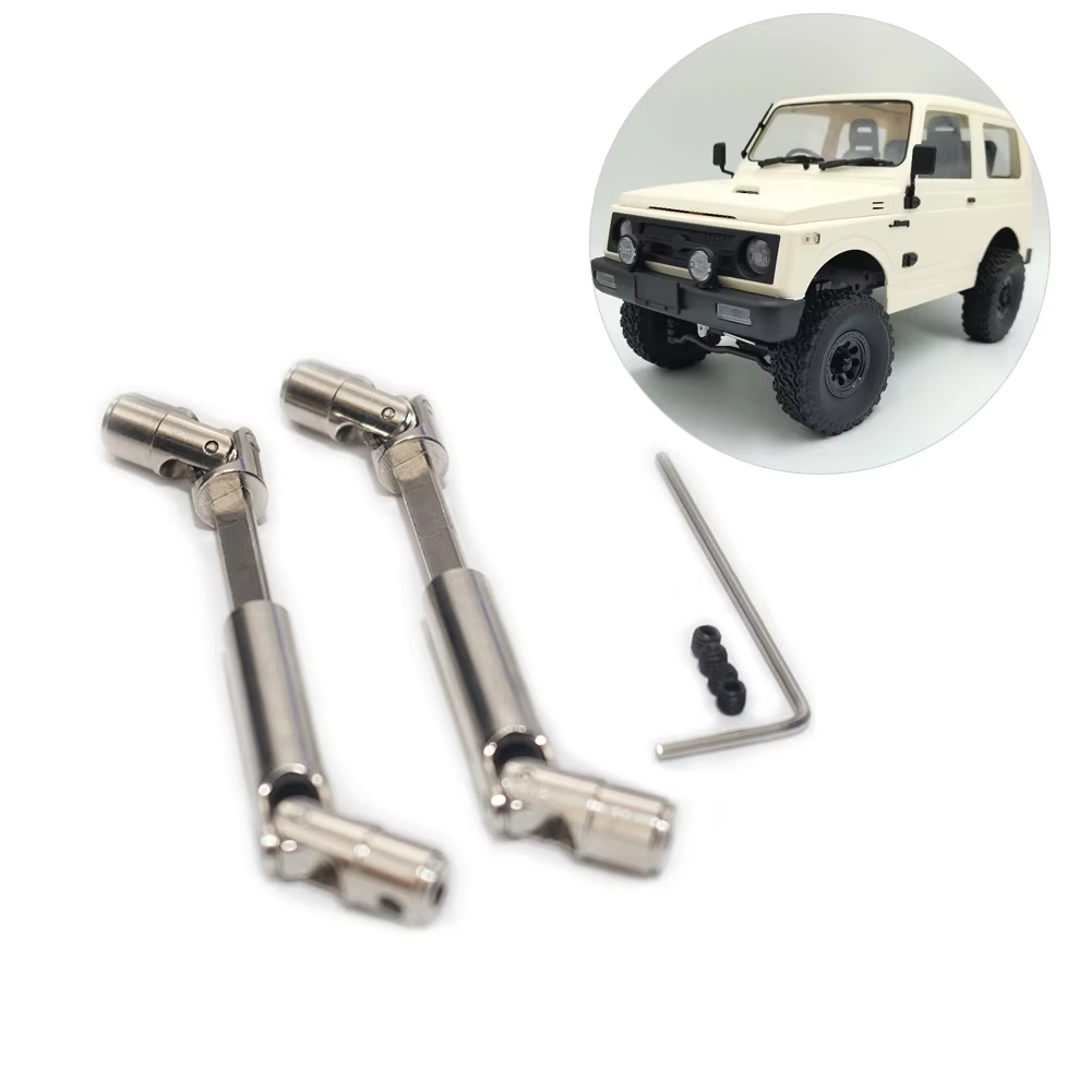 1/10 WPL C74 C74-1 Jimny นักรบ JA11 เหล็กไดรฟ์เพลา Universal Joint สําหรับ RC รถดัดแปลงโลหะอะไหล่อัพ