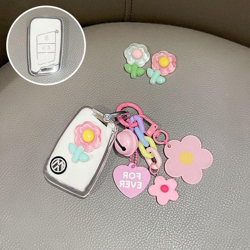 YEEKEY สําหรับ Volkswagen กุญแจรถสําหรับ VW Golf 7 MK7 Tiguan MK2 สําหรับที่นั่ง Ateca Leon FR 2 Ibi