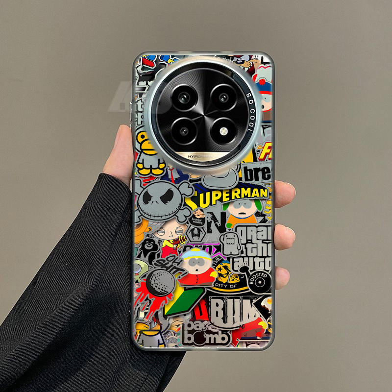 เคส Realme 13 11 12 Pro Plus 5G Case เคส Bapesta Realme 13 13+ 12+ 12 12X 5G อะนิเมะเคสความงามแบรนด์อินเทรนด์เคสกันกระแทกกันชนด้านเคสโทรศัพท์พร้อมตัวป้องกันเลนส์กล้องสําหรับเด็กผู้ชาย