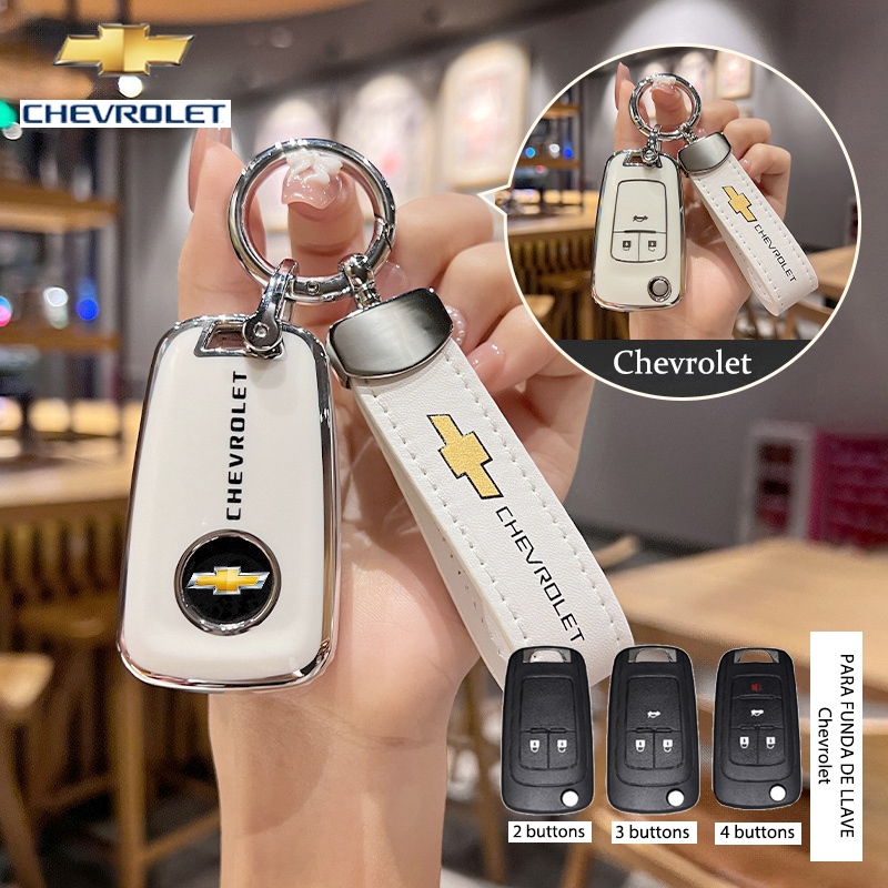 ฝาครอบกุญแจรถเชฟโรเลตเหมาะสําหรับ Chevrolet Onix/Cruze/Cobalt/S10/Montana/Spin/Tracker TPU พวงกุญแจรถ