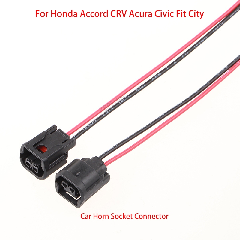 2ชิ้น6189-7408สําหรับฮอนด้าแอคคอร์ดซีวิครถฮอร์นซ็อกเก็ตอะแดปเตอร์หญิง