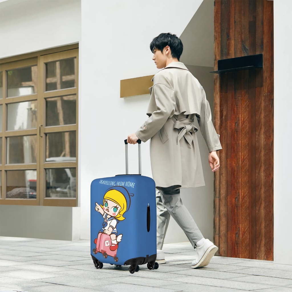 ผ้าคลุมกระเป๋าเดินทาง ผ้าสแปนเด็กซ์ แบบยืดหยุ่น ยืดหยุ่น MOLLY Travel Luggage Cover 18-32 นิ้ว PMA146