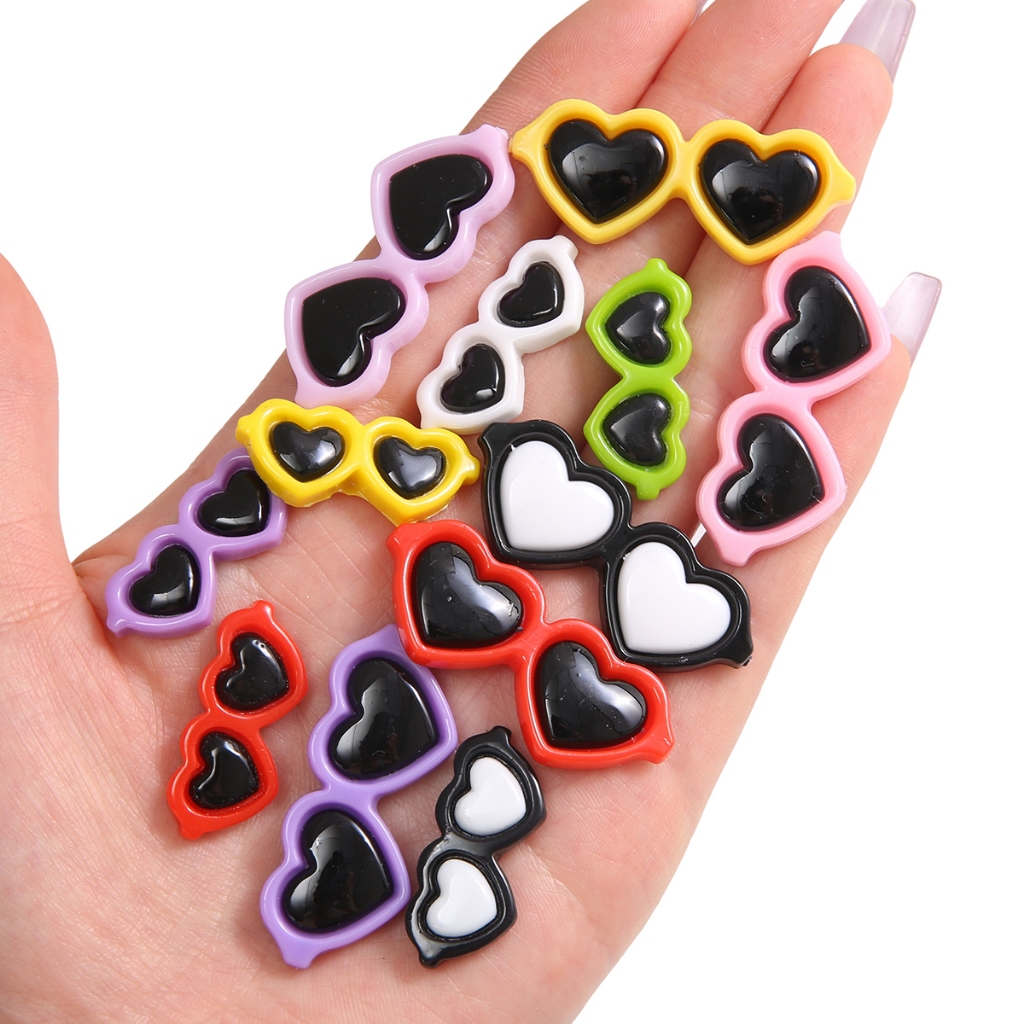 รักแว่นกันแดดของเล่นตุ๊กตาแฮนด์เมดตุ๊กตาแว่นตาอุปกรณ์เสริมอุปกรณ์อะคริลิ ทําเอง ทําด้วยมือ