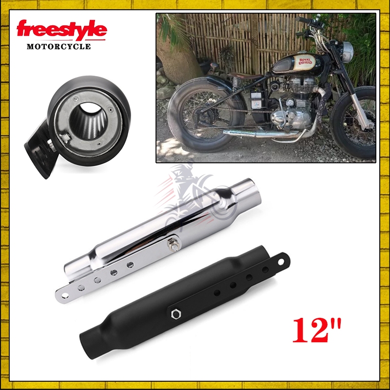 ท่อไอเสียรถจักรยานยนต์ท่อหาง Universal 38 มม. 45 มม. สําหรับ Harley Cafe Racer Custom Honda CG125 GN125
