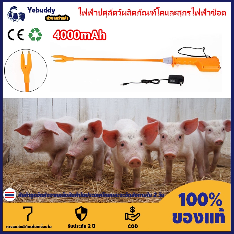 【COD ท้องถิ่น + การจัดส่ง 2 วัน】กันน้ําปศุสัตว์ Prod Stick,42.1 นิ้วไฟฟ้าปศุสัตว์วัวหมู Prod Shock สําหรับวัวหมูแพะและอื่นๆ
