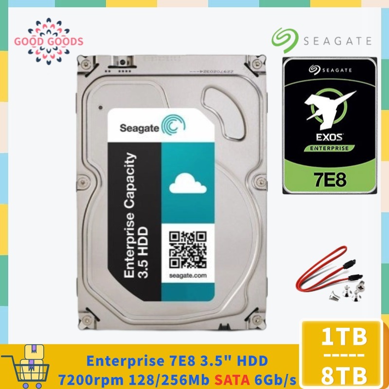 Dell/seagate EXOS 7E8 1TB 2TB 3TB 4TB 6TB 8TB ENERPRISE 3.5 512N HDD 7200rpm 128MB/256MB Cache SATA 