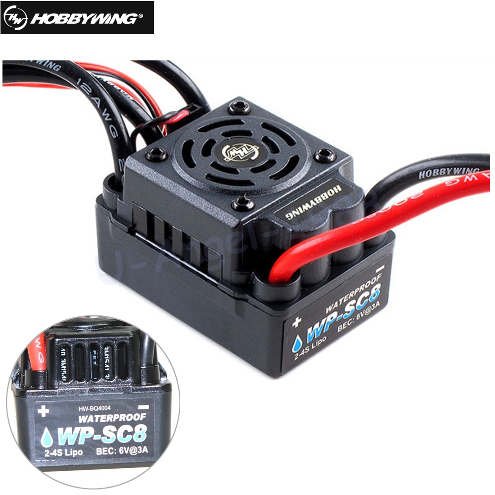 Hobbywing Speed Controller Hobbywing EZRUN กันน้ํา WP SC8 120A Brushless ESC T/XT60 ปลั๊กสําหรับรถ R