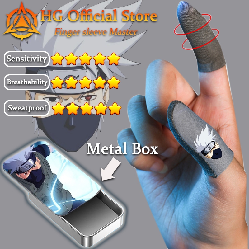 Hg 3D Touch Screen Finger Cover สําหรับเกมมือถือ PUBG Nano-silver Fiber Anti-Sweat High SensitivityThumb Sleeve Gloves