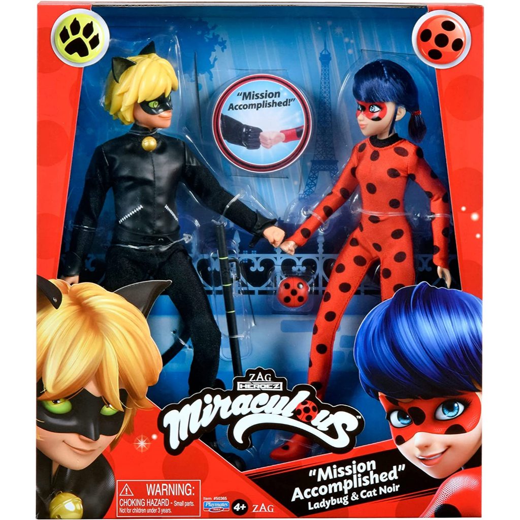 Miraculous Ladybug Mission รวม Ladybug & Cat Noir 2-Pack Dolls โดย Playmates Toys
