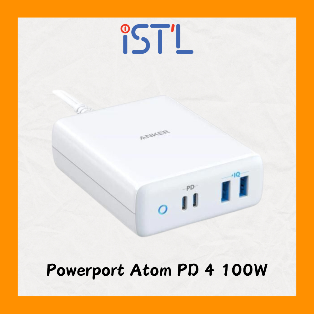 Anker Powerport Atom PD 4 100W Dual PD Desktop Charger A2041K21