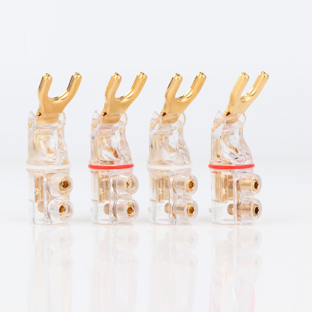 Wbt ทองแดง Gold-Plated Rhodium-Plated Solder-ฟรีประเภทYปลั๊กลําโพงปลั๊กกล้วยกล้วยปลั๊กกล้วยHifi