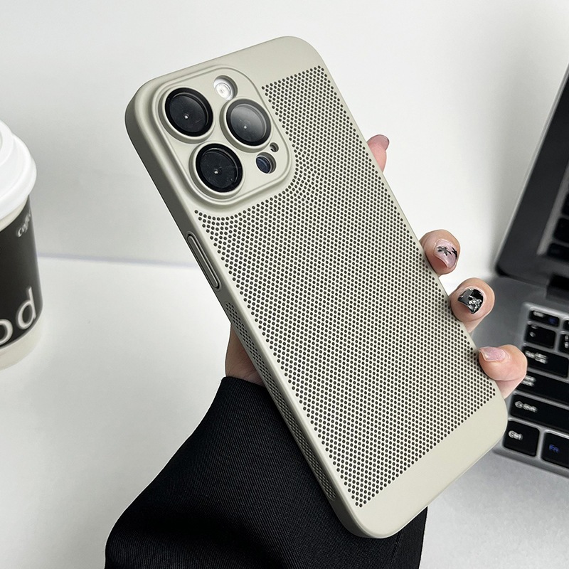 Cooling Black Technologyเคสโทรศัพท์เข้ากันได้กับIphone 11 12 13 14 15 pro max 14plus 15plus X XSMAX XR Ultra-Thin Breathableเลนส์ป้องกันฟิล์มผู้ชายผู้หญิงเคสโทรศัพท์