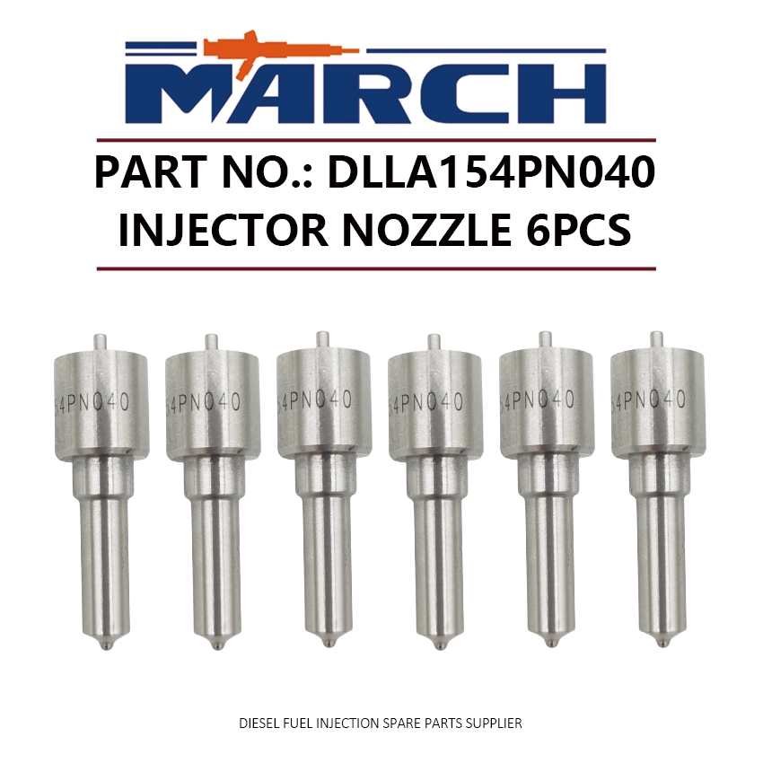 6 ชิ้นดีเซลหัวฉีดน้ํามันเชื้อเพลิงหัวฉีดเคล็ดลับ DLLA154PN040 สําหรับ ISUZU ส่งต่อ 4BG1 6BG1 4BG1T 6
