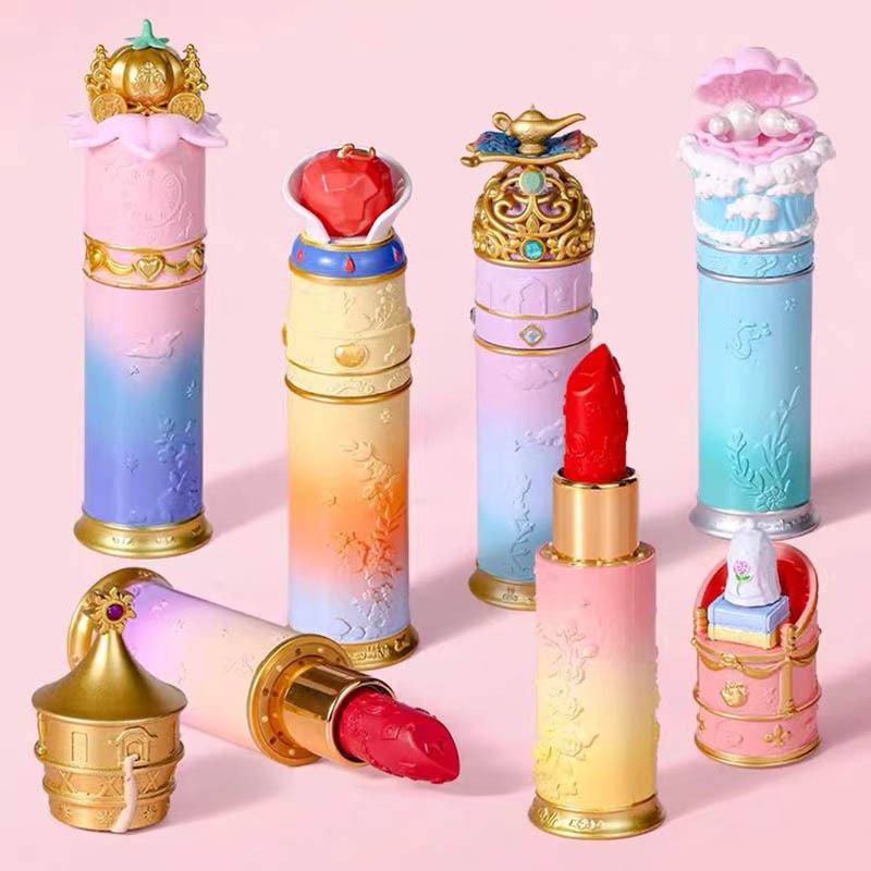 Disney เด ็ กลิปสติกสาวเฉพาะปลอดสารพิษ Moisturizing ลิปสติก Moisturizing Baby Princess แต ่ งหน ้ า Play House ตัวละคร