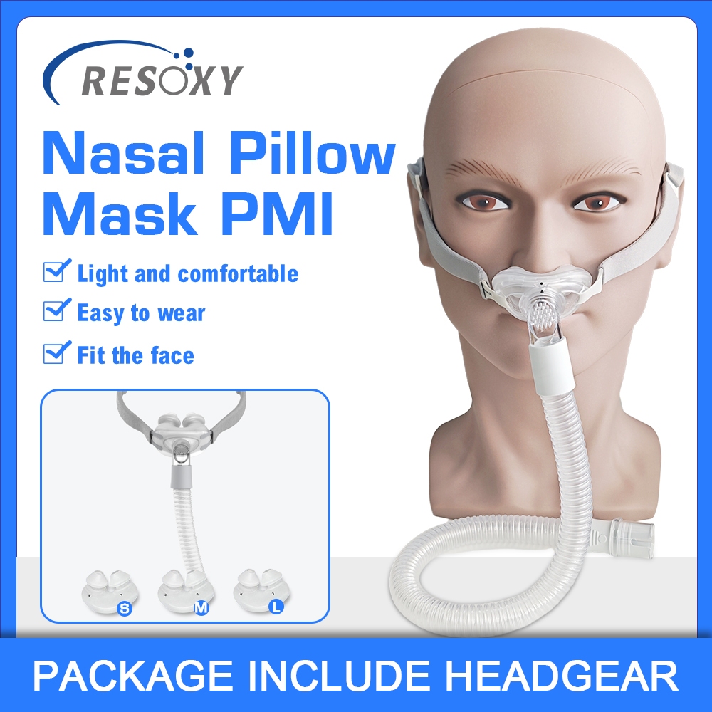 หมอนรองจมูก หน้ากาก CPAP พร้อมหมวกและหัวเข็มขัดสําหรับ CPAP เครื่อง CPAP อัตโนมัติ Anti Snoring Slee
