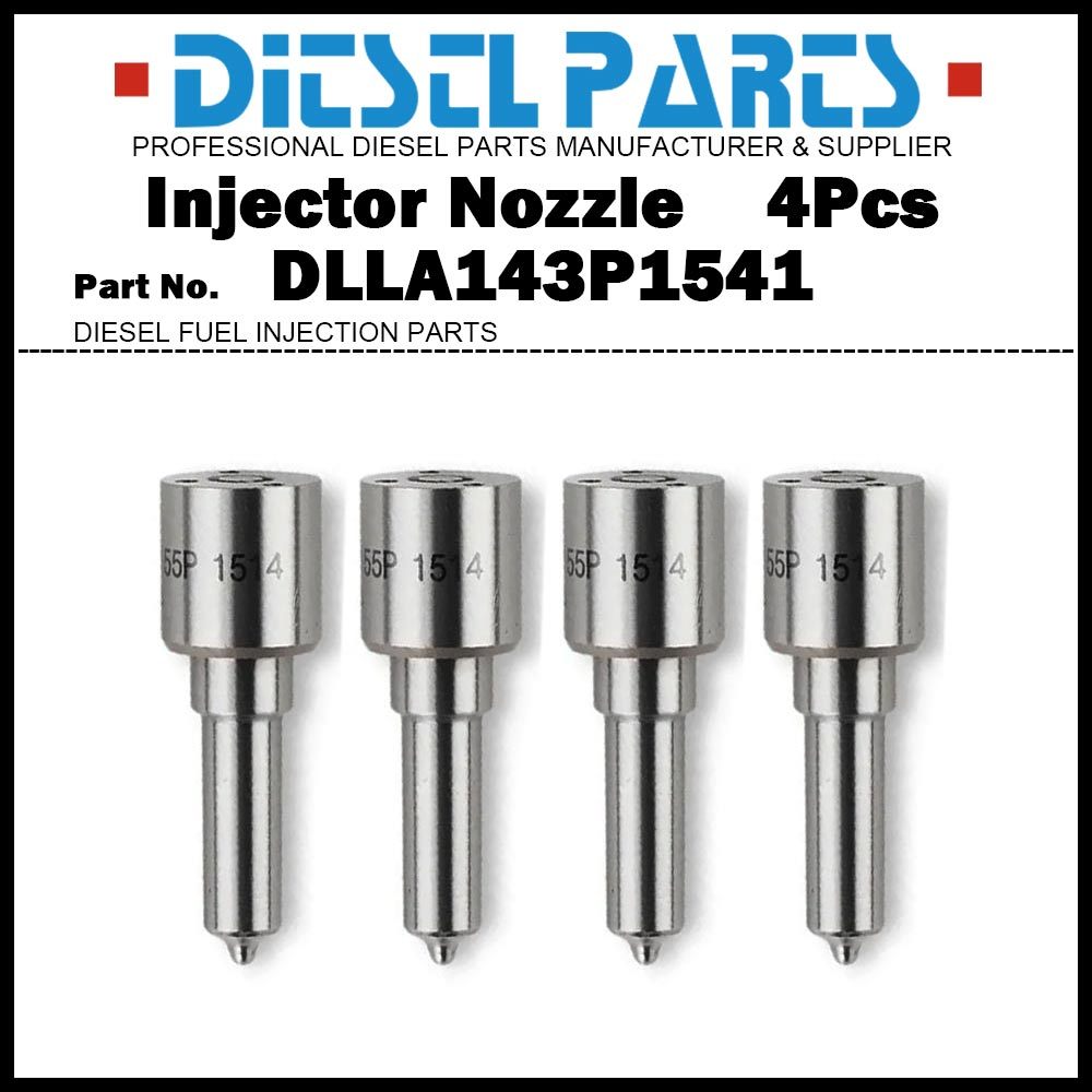 4x ดีเซลหัวฉีดน้ํามันเชื้อเพลิงหัวฉีดเคล็ดลับ DLLA155P1514 สําหรับ Ford Ranger Everest Mazda BT-50 3