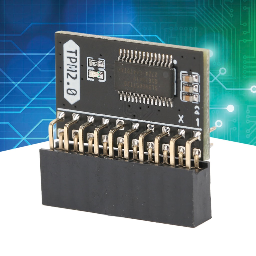 สนุก ~ TPM 2.0 โมดูลรักษาความปลอดภัยการเข้ารหัส 20Pin 2 10P Standalone Crypto โปรเซสเซอร์ TPM 2.0 โมดูลสําหรับ Win11 สําหรับ Gigabyte สําหรับ ASUS
