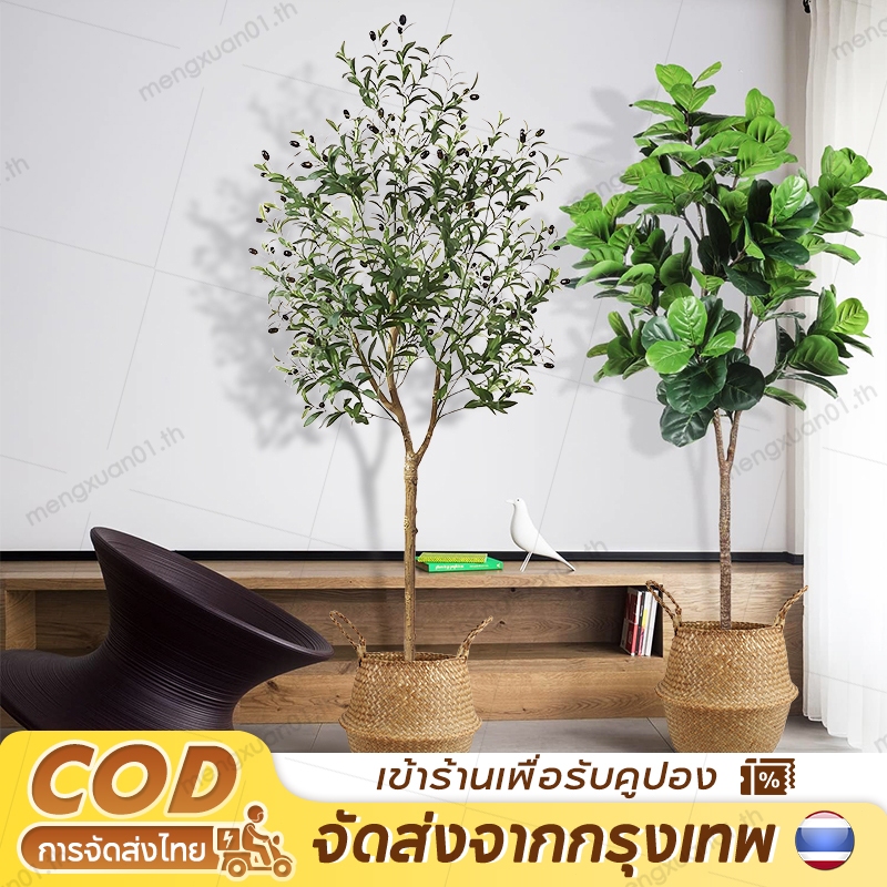 ต้นไม้ปลอม พร้อมกระถาง ต้นโอลีฟ ต้นไทร 150cm ต้นไทรจำลอง ต้นมะกอกปลอม ต้นไม้จำลอง ตกแต่งบ้าน สวน