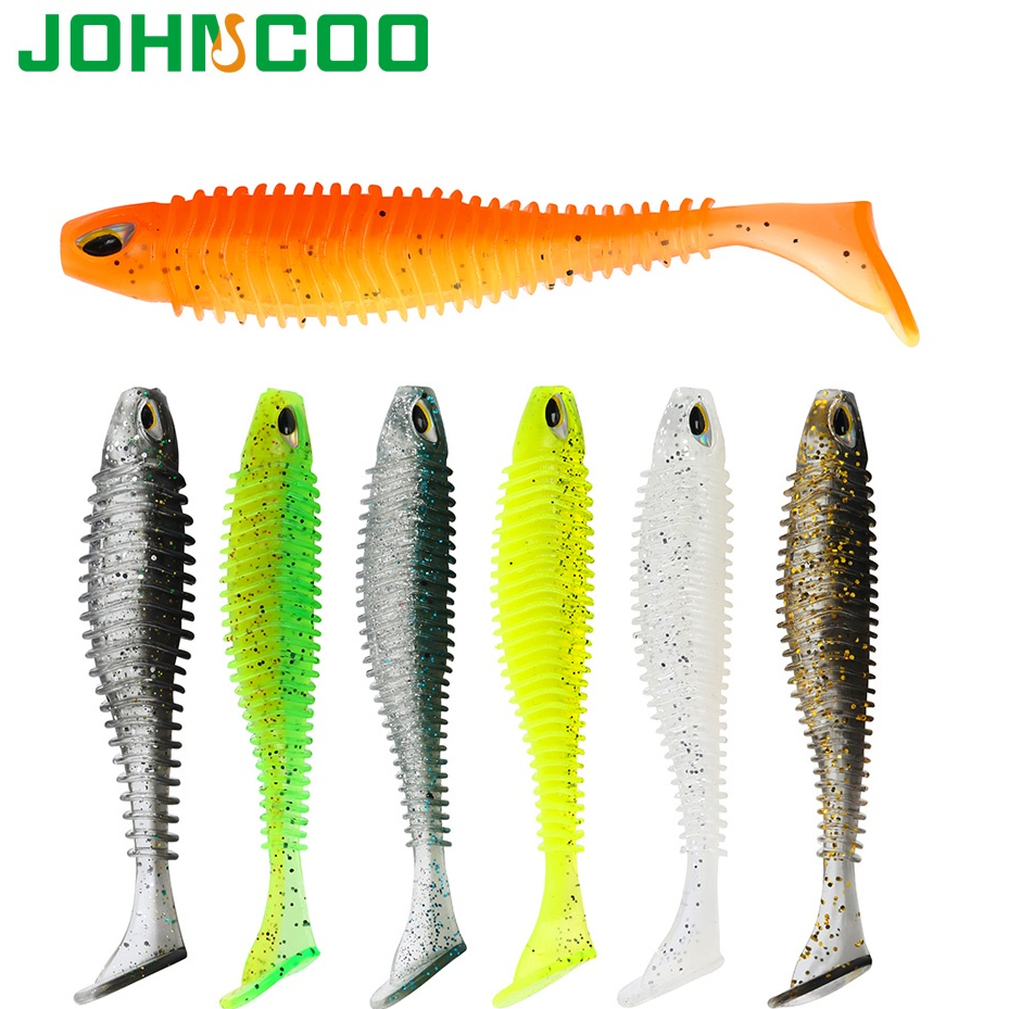 เหยื่อตกปลา Soft lure Isca Wobbler ประดิษฐ์ 80 มม. 110 มม. Paddle Tail Minnow Swimbait ตกปลาเบส