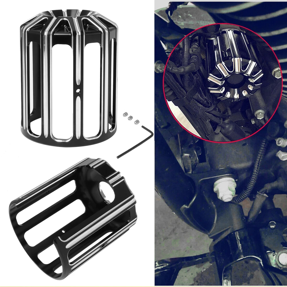 รถจักรยานยนต์ CNC ฝาครอบกรองน้ํามันเครื่องตารางน้ํามัน Billet สําหรับ Harley Sportster เหล็ก XL883 1200 Dyna Touring Road King Ultra Softai