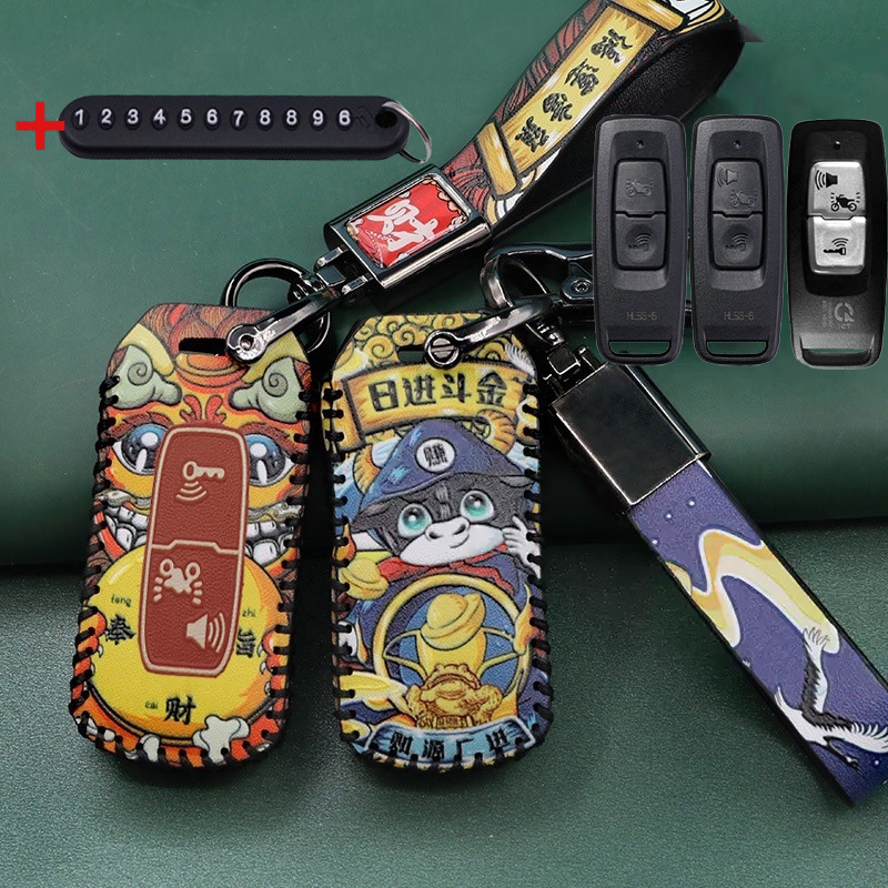 เคสกุญแจรีโมทรถยนต์ แบบหนัง สไตล์จีน สําหรับ Honda PCX 160 PCX160 SH350 Sh150i