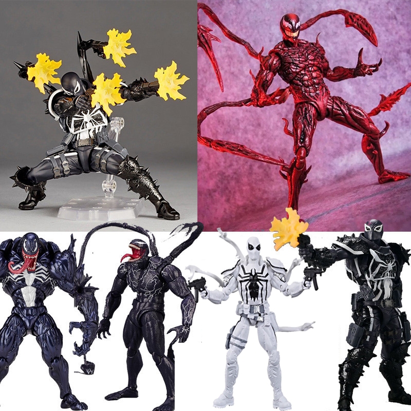 Shf Venom Revoltech Agent Venom Action Figure Marvel Legends Yamaguchi Venom SHFiguarts รุ่น
