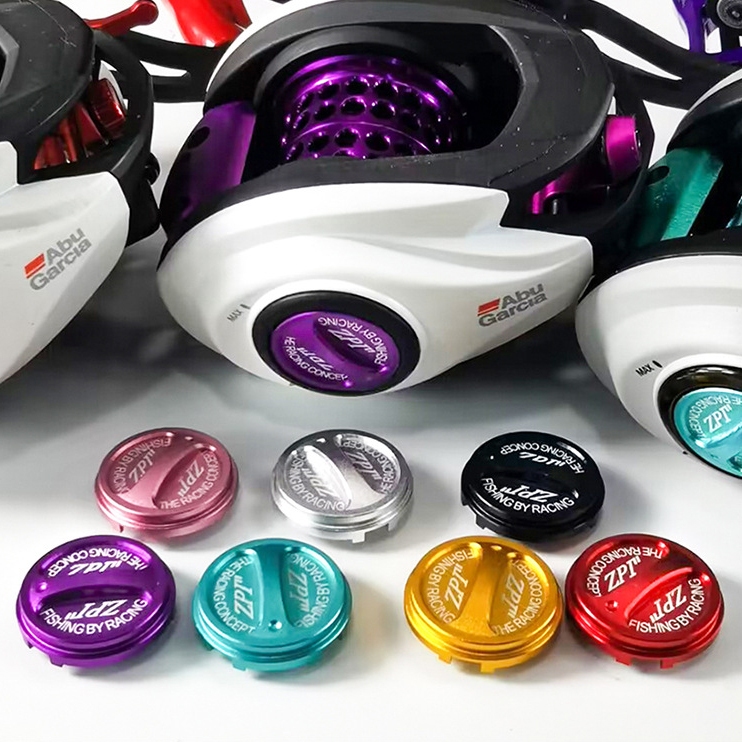 ABU GARCIA 7สี อาบู การ์เซีย รีลดัดแปลงลูกบิดด้านข้างฝาครอบลูกบิดเรืองแสงโลหะผสมลูกบิด