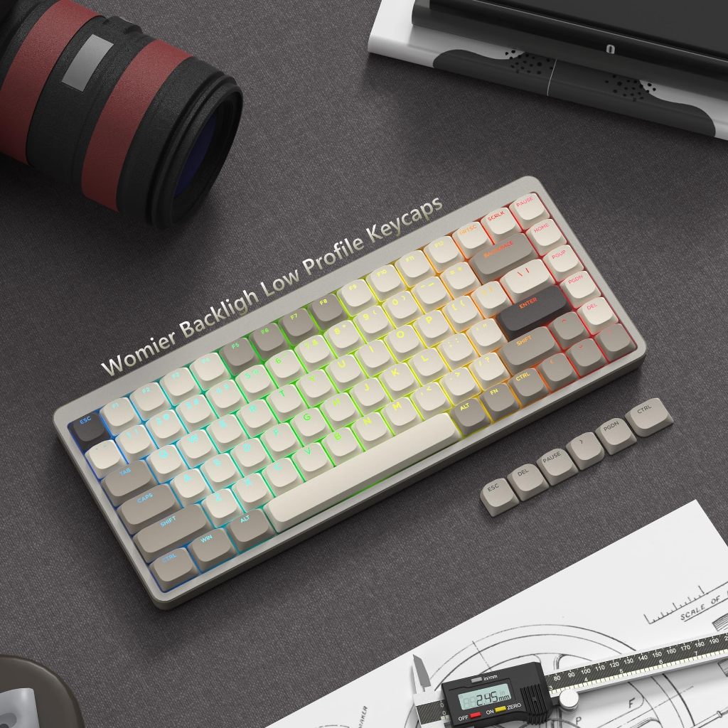 Voier Low Profile 140 คีย์สีกากี Keycaps RGB Backlit Shine ผ่าน PBT Double Shot Key Caps ชุด ราคา ถูกที่สุด ดีลบีเคเค แกลเลอรีภาพที่ 7