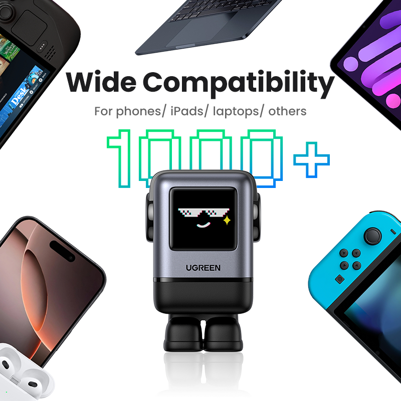 UGREEN Uno 100W GaN Charger Robot Design Quick Charge 4.0 3.0 PPS PD Fast ChargerสําหรับiPhone 16 15 14 13 Pro MacBookแล็ปท็อปแท็บเล็ตSamsung S24 - ภาพย่อย 5