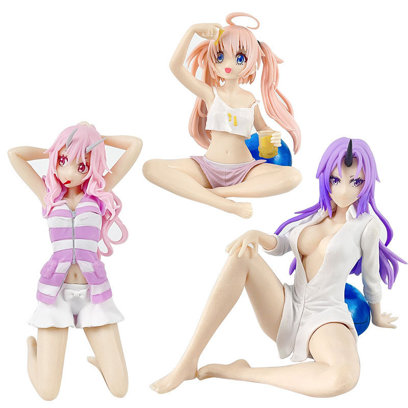 3 รูปแบบ 13 ซม.อะนิเมะเวลานั้นฉันกลับชาติมาเกิดเป็น Slime ตัวเลขการกระทํา Rimuru Tempest Pvc รุ่น Real Devil Collection เด็กของขวัญของเล่น