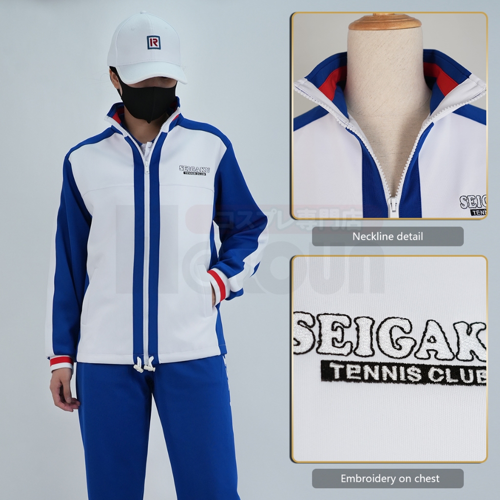 Holoun Prince Of Tennis คอสเพลย์เครื่องแต่งกาย Hyotei Gakuen อะนิเมะเสื้อเย็บปักถักร้อย Rikkai - รูปที่ 4