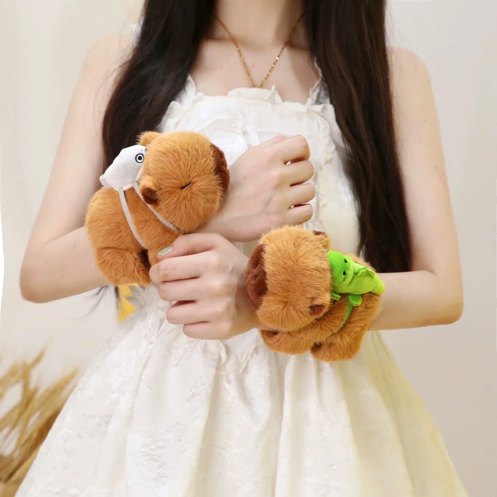 น่ารัก คาปิบาระ ตุ๊กตาหมีตุ๊กตาสร้อยข้อมือเด็กข้อมือตุ๊กตาตุ๊กตาของเล่น - รูปที่ 2