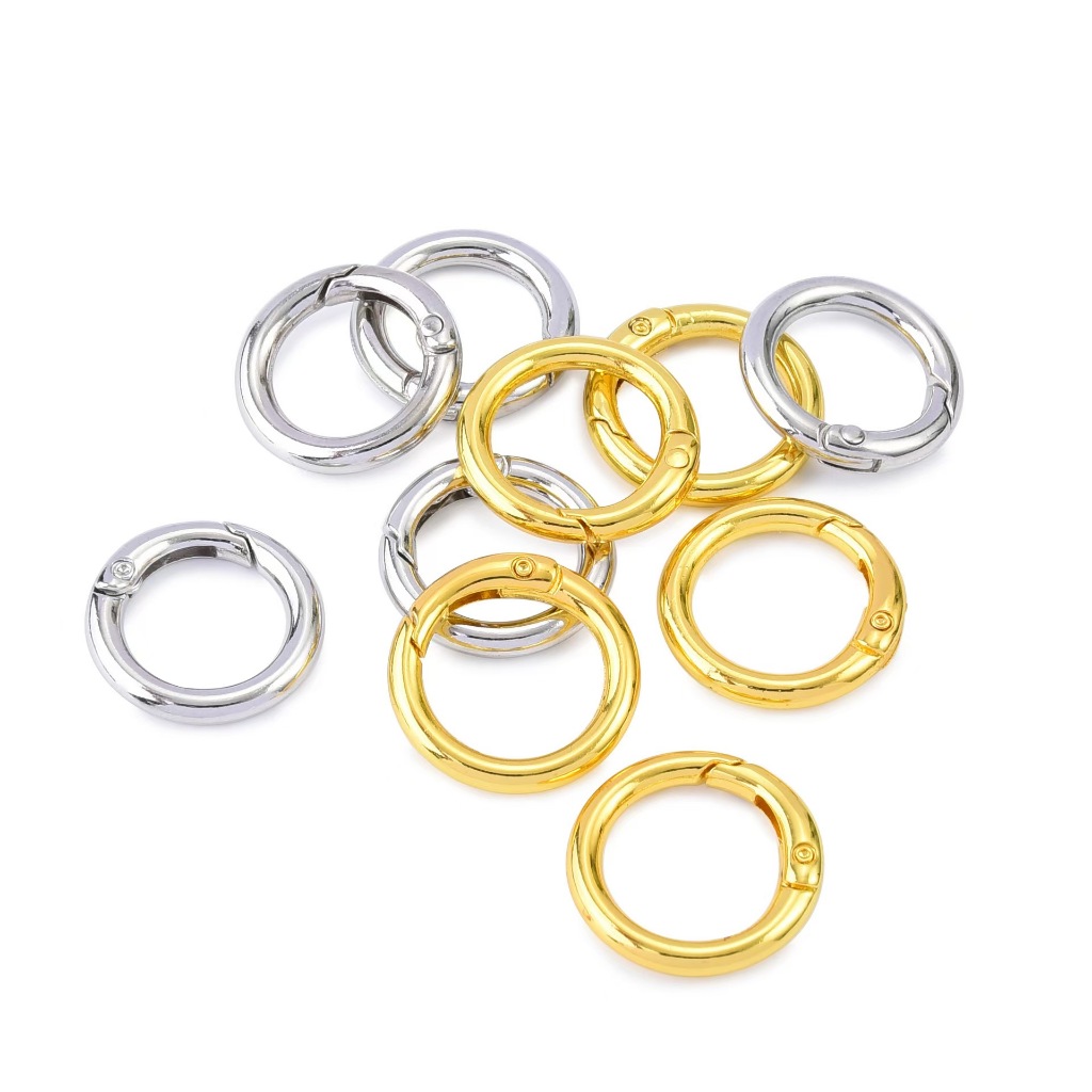 5 ชิ้น, 25-33มม, หัวเข็มขัดโลหะผสม, พวงกุญแจ, อุปกรณ์เครื่องประดับแบบกําหนดเอง DIY, หัวเข็มขัดเชื่อมต่อ