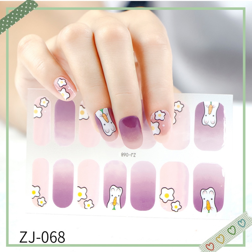 Zj Series สติ๊กเกอร์ติดเล็บ High-End สติ๊กเกอร์ติดเล็บ Full Decals ดอกไม้ Lattice เสือดาวพิมพ์ Macaron Ice โปร่งใส Phototherapy ยาทาเล็บฟิล์ม Semi-โปร่งใส Jelly สีเล็บ Patch สติ๊กเกอร์ติดเล็บ