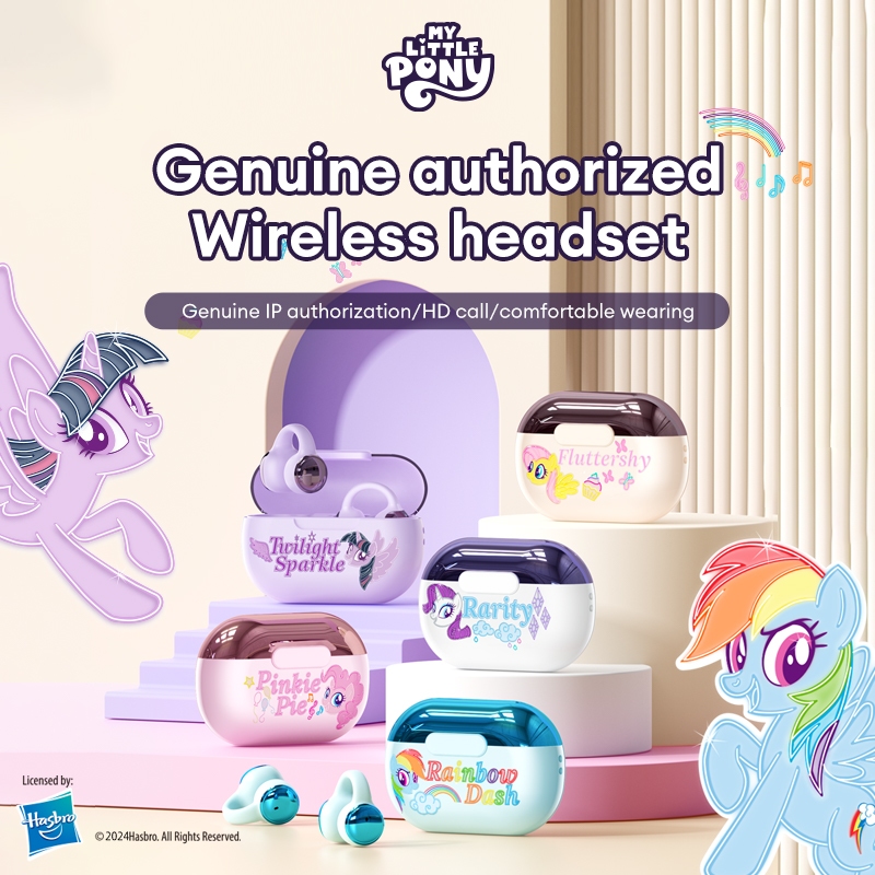 Disney MLP-T02 หูฟังไร้สาย Bluetooth Clip-On Design ไม่วางง่ายลดเสียงรบกวนอัจฉริยะ