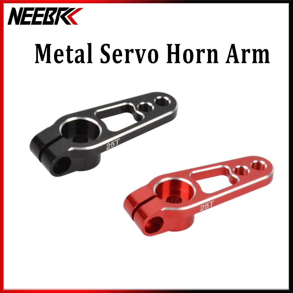 Neebrc 25T RC Servo Horn แขนโลหะ M3 พวงมาลัย Servo Arm สําหรับรถ RC Dron Crawler Trax Trx4 Trx-6 Axial Scx10 อะไหล่อัพเกรด