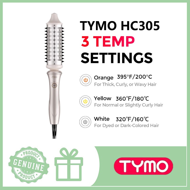 Tymo STYLEPRO เครื่องม้วนผมแบบพกพาแบบมีสาย 43 มม.แกนม้วนผมจัดแต่งทรงผมคลื่นขนาดใหญ่