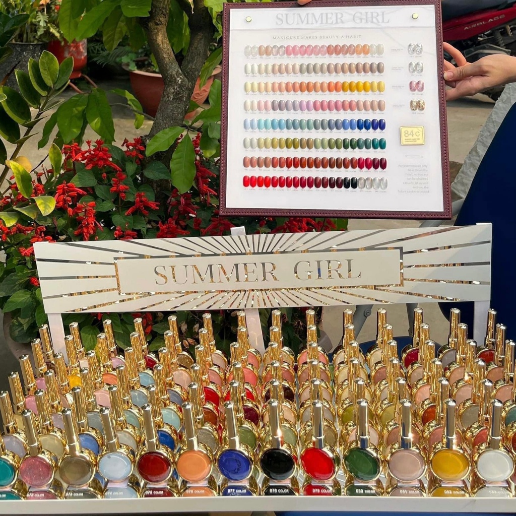 Summer Girl 84สี สีเจลทาเล็บ  ฟรีชุดชาร์จชาร์จ สีทาเล็บเจลแท้คุณภาพดี สีต่างๆ รวม แท้💯แพคเกจขวดใหม
