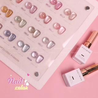 【พร้อมส่ง】JYS 16สี (JIAO YAN SHE) สีเจลแคทอาย/ สีลูกแก้ว แถมชาร์ทอะคริลิคสำเร็จรูป แม่เหล็ก เอฟเฟกต์มันเงามาก