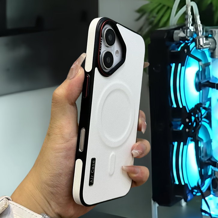 【Leather hard case/Yellow】เคส compatible for iphone 13 14 15 16 pro max case - รูปที่ 2