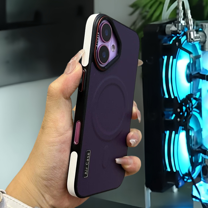 【Leather hard case/Yellow】เคส compatible for iphone 13 14 15 16 pro max case - รูปที่ 3