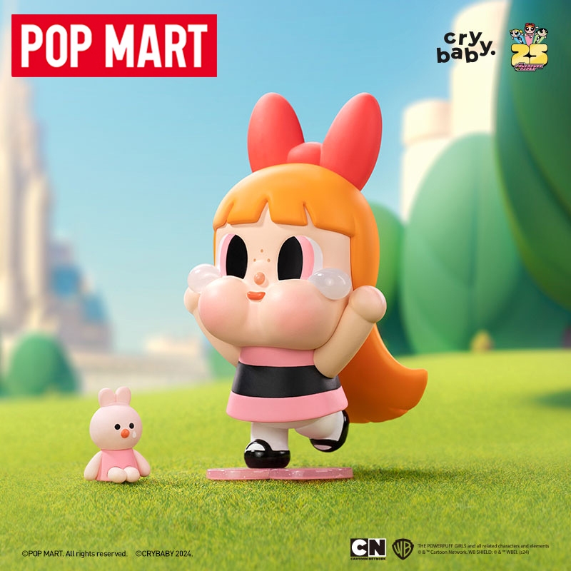 พร้อมส่ง Popmart Crybaby The Powerpuff girls series Blind box New Crybaby กล่องสุ่ม ของเล่น ของขวัญ ของแท้ อินเทรนด์ เล่น ตุ๊กตา วันเกิด