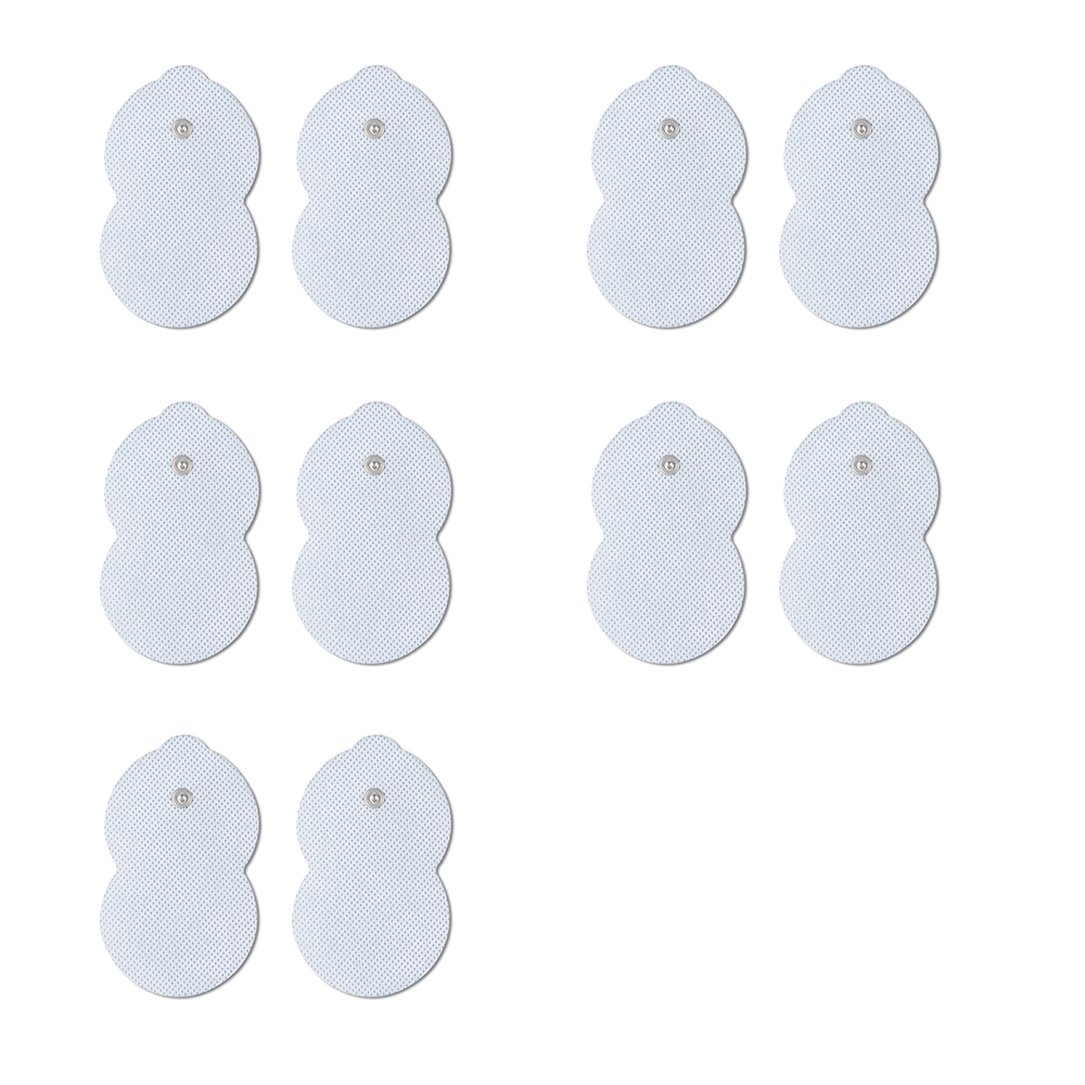 อิเล็กโทรด TENS พรีเมี่ยมเข้ากันได้กับ Omron 10 (5 คู่) แผ่นอิเล็กโทรดทดแทนเข้ากันได้กับอุปกรณ์ ออมร