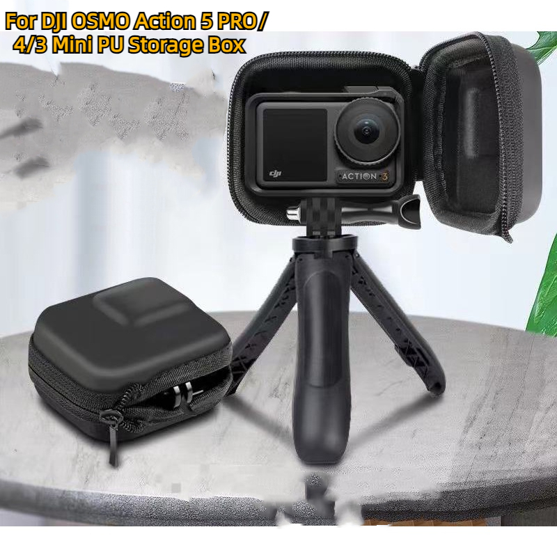 Fuelage Mini PU กล่องเก็บกันน้ําสําหรับ DJI Osmo action 5 PRO/DJI Osmo action 3/DJI action 4 อุปกรณ์เสริมสําหรับกล้อง
