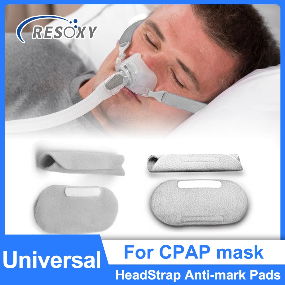 2 ชิ ้ น CPAP HeadStrap Anti-mark Pads Universal สําหรับ Home Ventilator Mask Headband