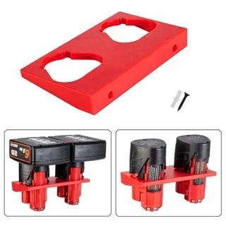 1/3/5 ชิ้นแบตเตอรี่ยึดสําหรับ Milwaukee 12V แบตเตอรี่ Wall Mount Storage Fixation Bracket Storage Bracket เครื่องมือ